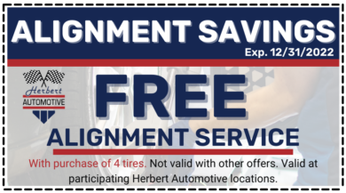 Free Alignment With Purchase of 4 Tires