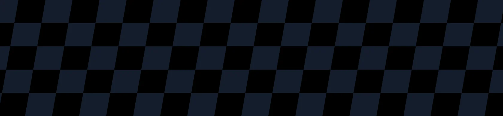 A black and dark gray checkered pattern with alternating squares arranged in diagonal rows.
